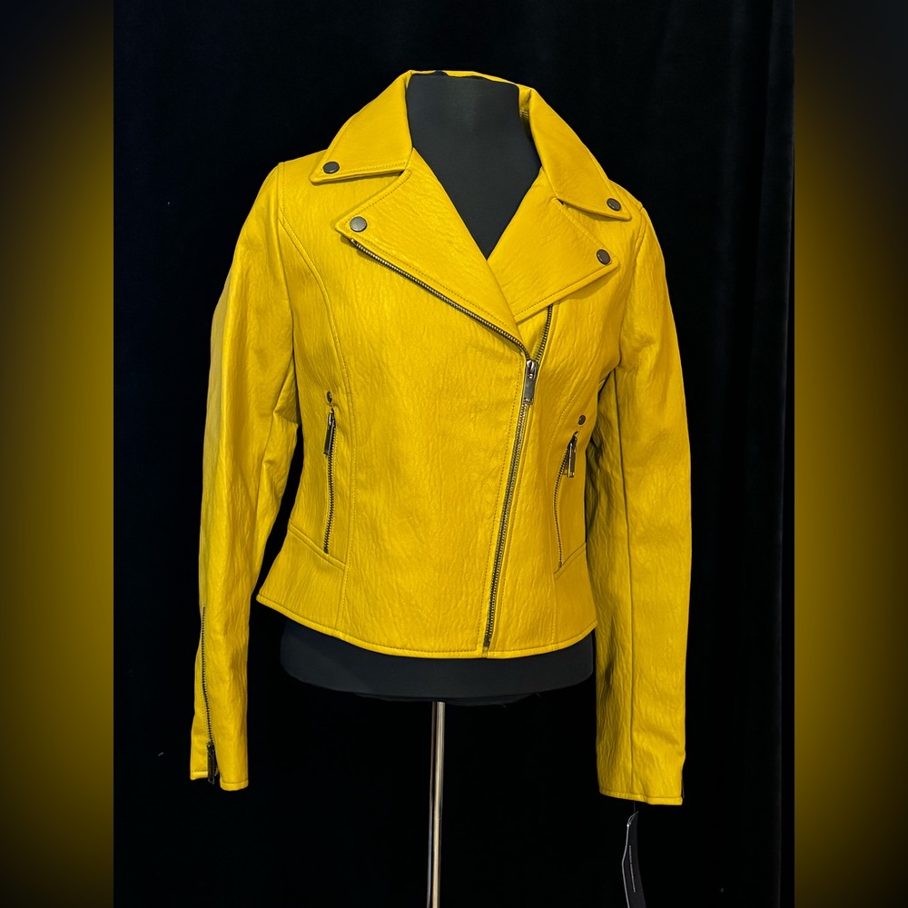 French connection faux leather jacket NWT
